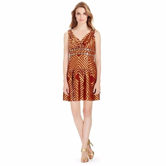 Diane Von Furstenberg Eugenia Silk Blend Fit & Flare Dress Sz 10 Old Money, Lux - Picture 1 of 16